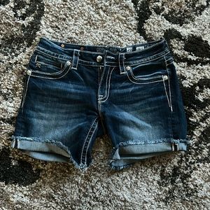 Miss Me Size 29 Blue denim shorts